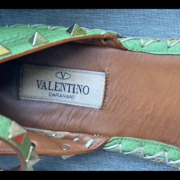 Valentino Espadrilles Rockstud 39 green - Picture 4 of 9